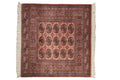 4x4 Vintage Fine Bokhara Square Rug