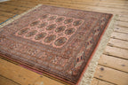 4x4 Vintage Fine Bokhara Square Rug