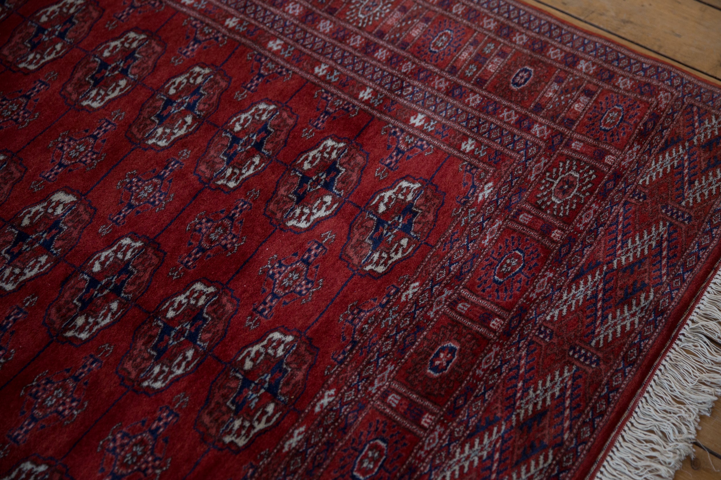 5x5 Vintage Fine Bokhara Square Rug