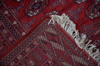 5x5 Vintage Fine Bokhara Square Rug