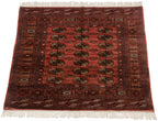 5x5 Vintage Fine Bokhara Square Rug