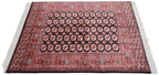 7x8 Vintage Fine Bokhara Square Carpet
