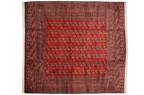 12.5x13 Vintage Fine Bokhara Square Carpet