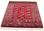 4x4.5 Vintage Fine Bokhara Square Rug
