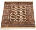 5x5 Vintage Fine Bokhara Square Rug