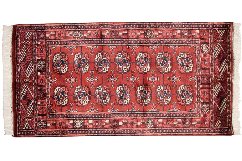 2.5x4 Vintage Fine Bokhara Rug