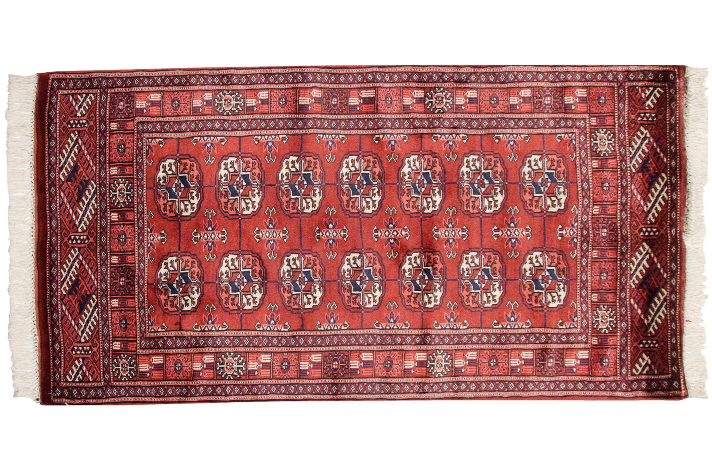 2.5x4 Vintage Fine Bokhara Rug