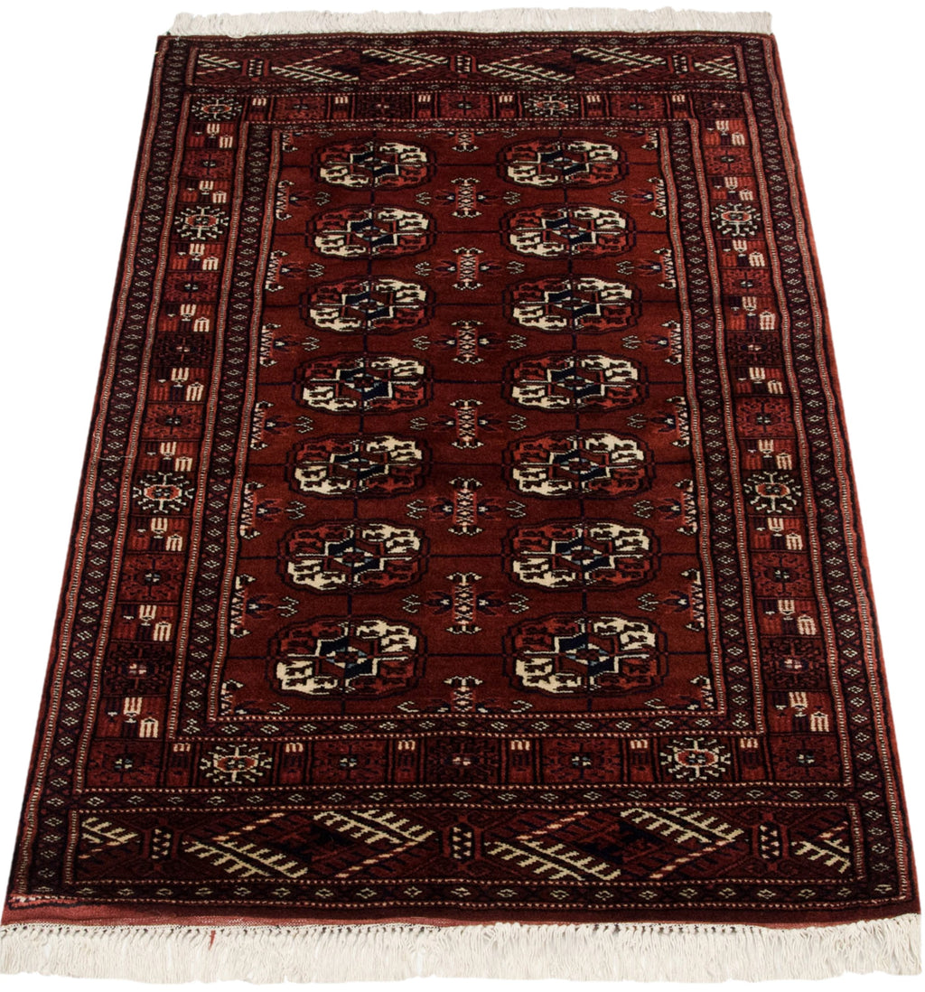 2.5x4 Vintage Fine Bokhara Rug