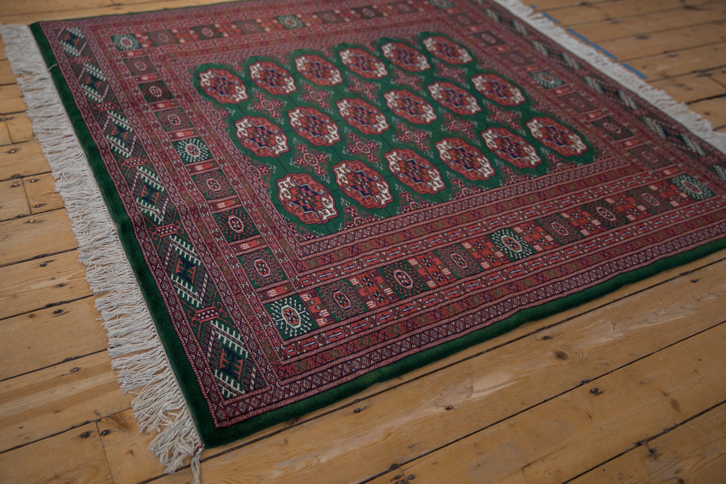 5x5 Vintage Fine Bokhara Square Rug