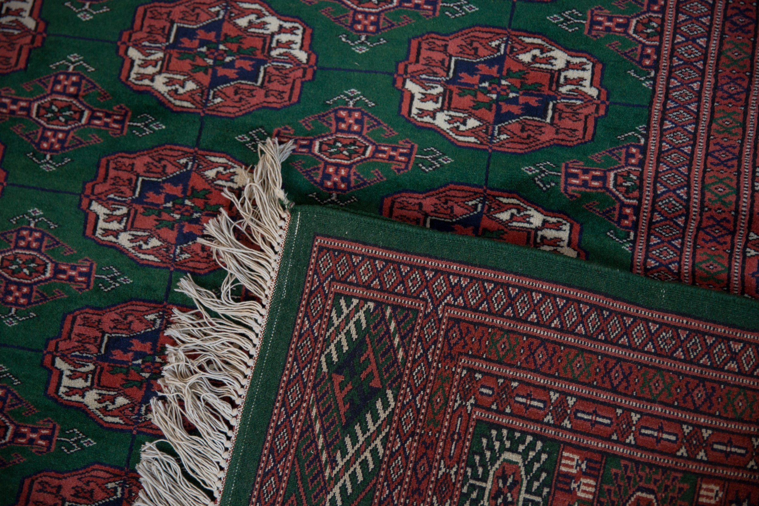 5x5 Vintage Fine Bokhara Square Rug