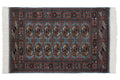 2.5x3 Vintage Fine Bokhara Square Rug