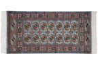 2.5x3 Vintage Fine Bokhara Square Rug