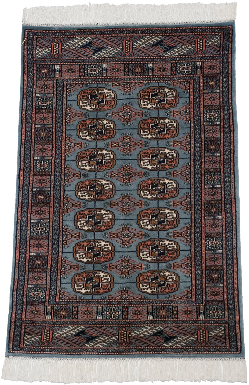 2.5x3 Vintage Fine Bokhara Square Rug