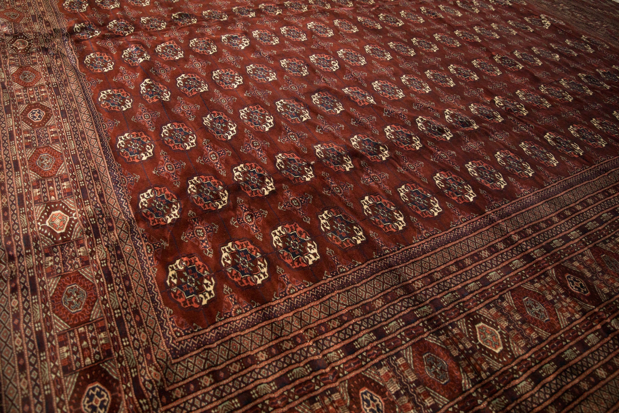 12x14.5 Vintage Fine Bokhara Carpet