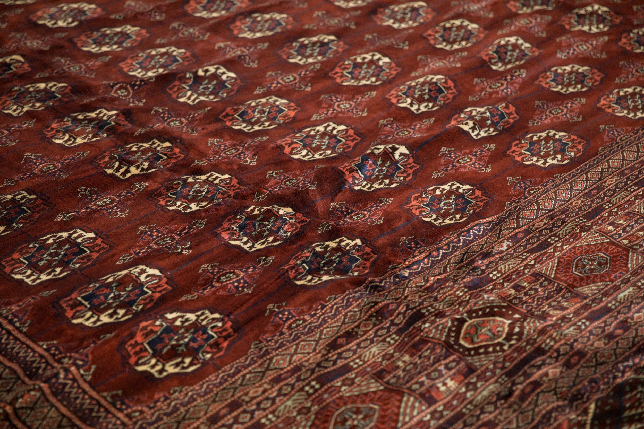 12x14.5 Vintage Fine Bokhara Carpet