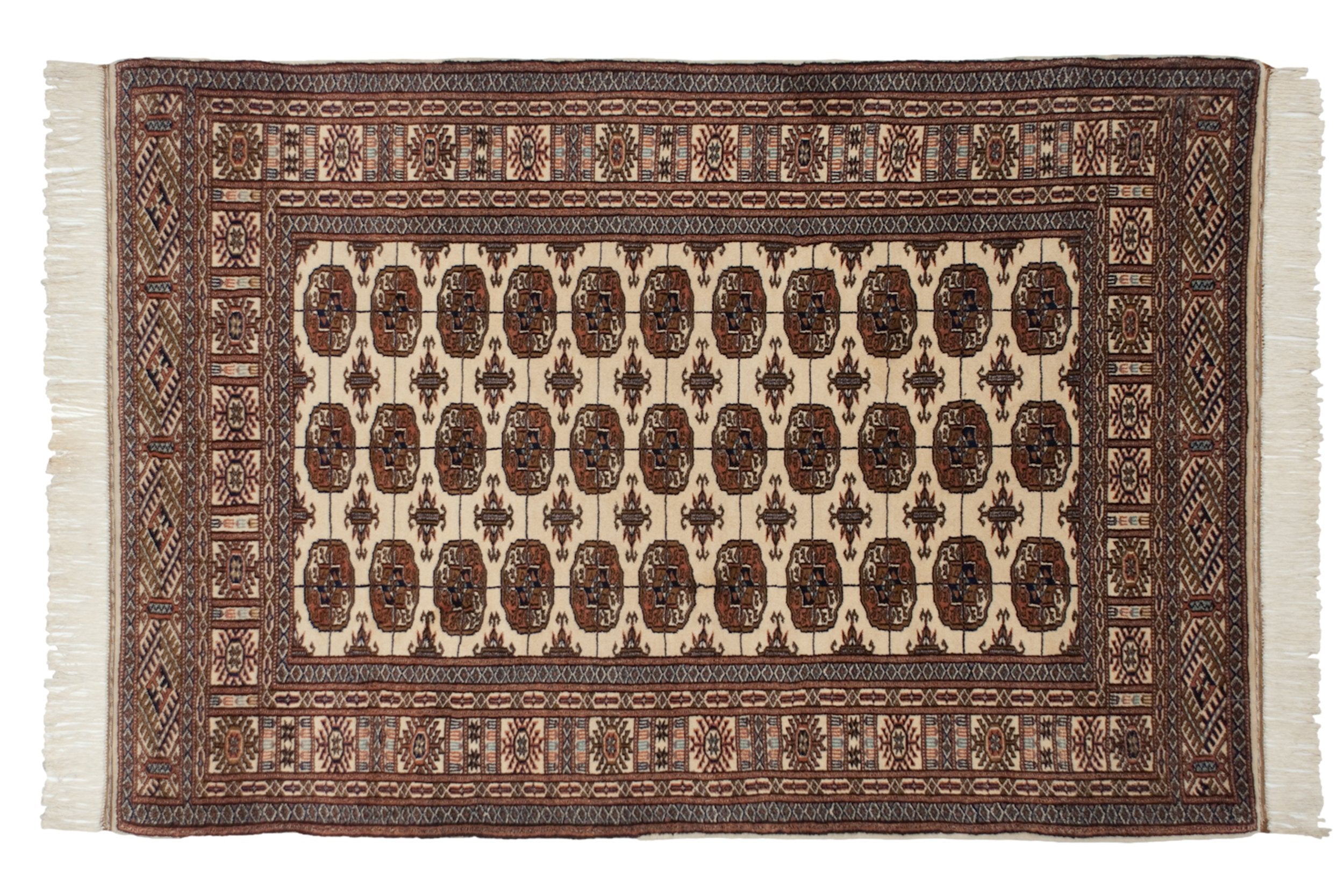 4x6.5 Vintage Fine Bokhara Rug