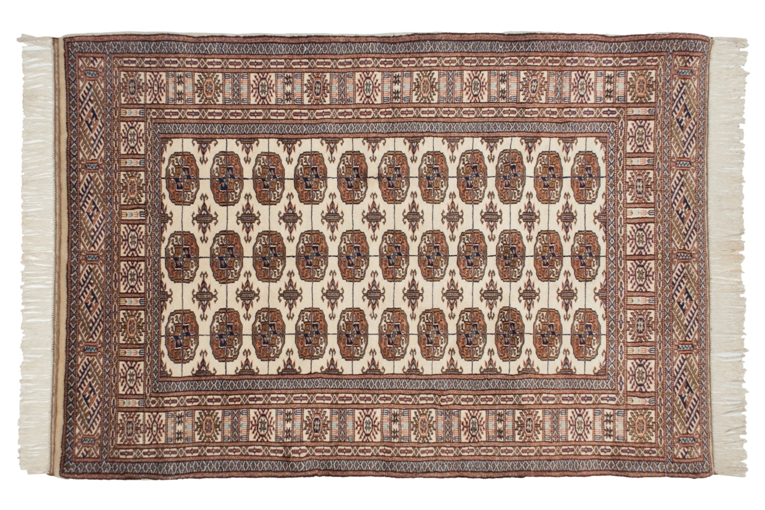 4x6.5 Vintage Fine Bokhara Rug
