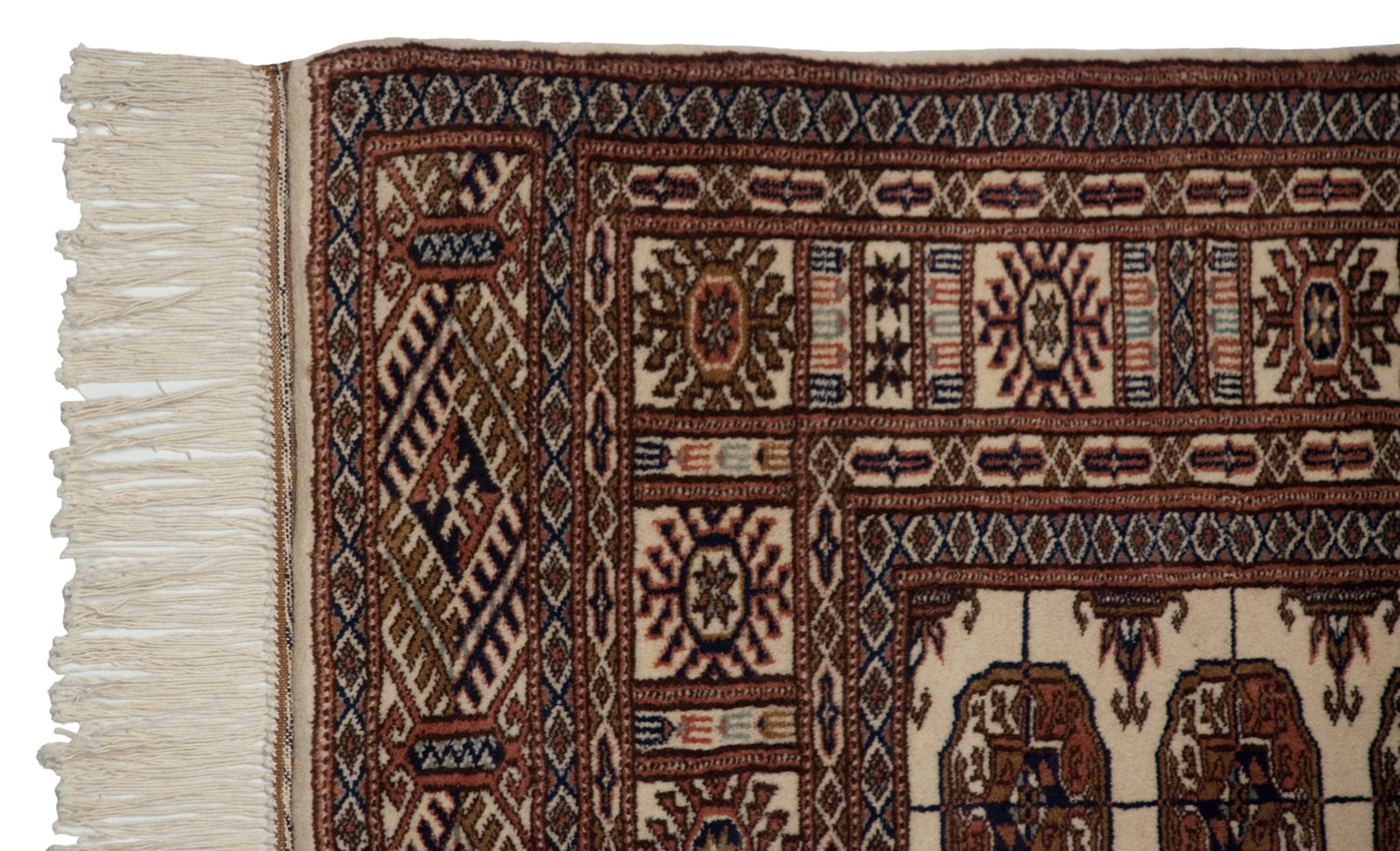 4x6.5 Vintage Fine Bokhara Rug