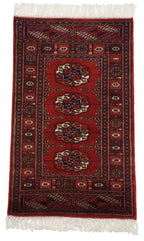2x3.5 Vintage Fine Bokhara Rug