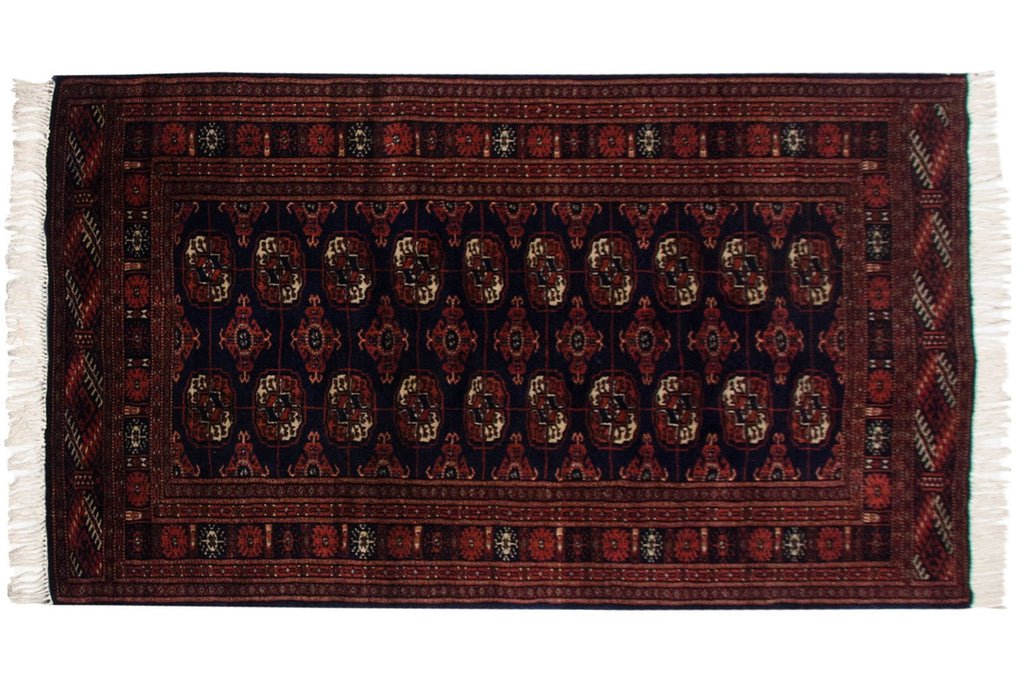 3x5.5 Vintage Fine Bokhara Rug