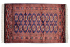 3x5.5 Vintage Fine Bokhara Rug