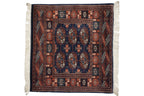 2.5x2.5 Vintage Fine Bokhara Square Rug Mat