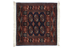 2.5x2.5 Vintage Fine Bokhara Square Rug Mat