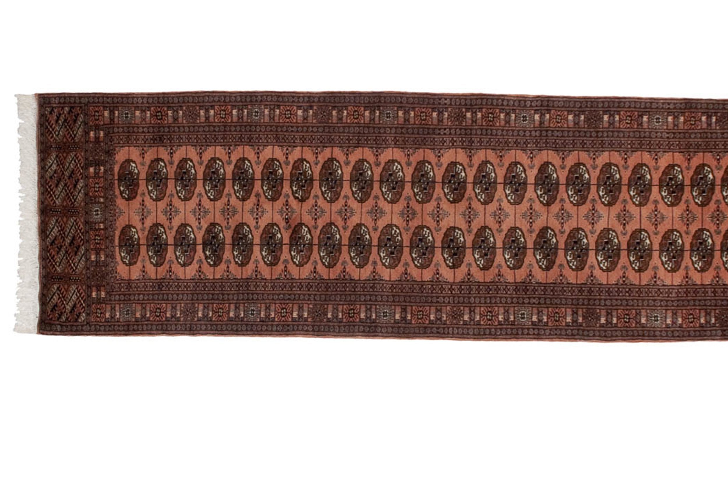 3x11.5 Vintage Fine Bokhara Rug Runner