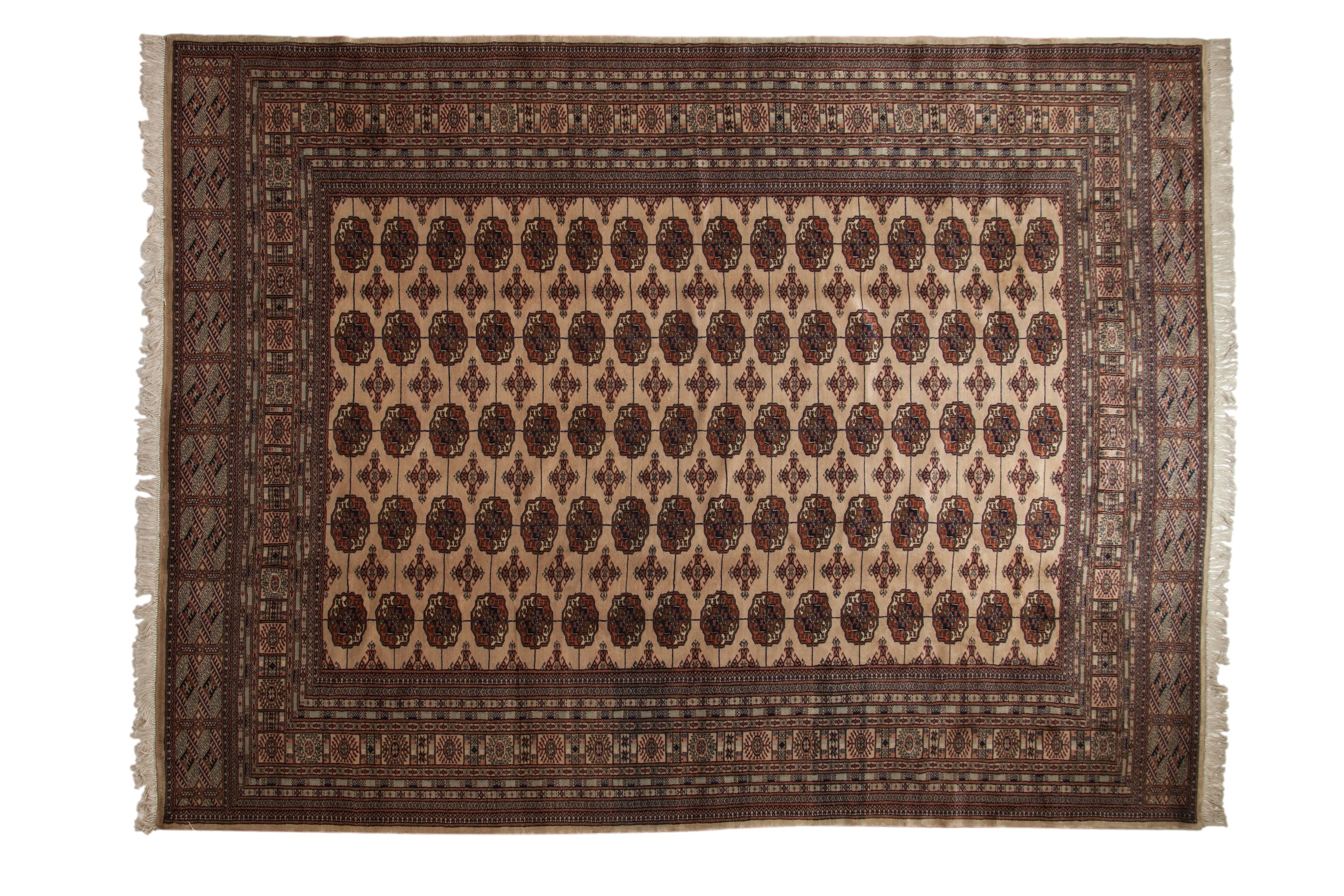 9x12 Vintage Fine Bokhara Carpet