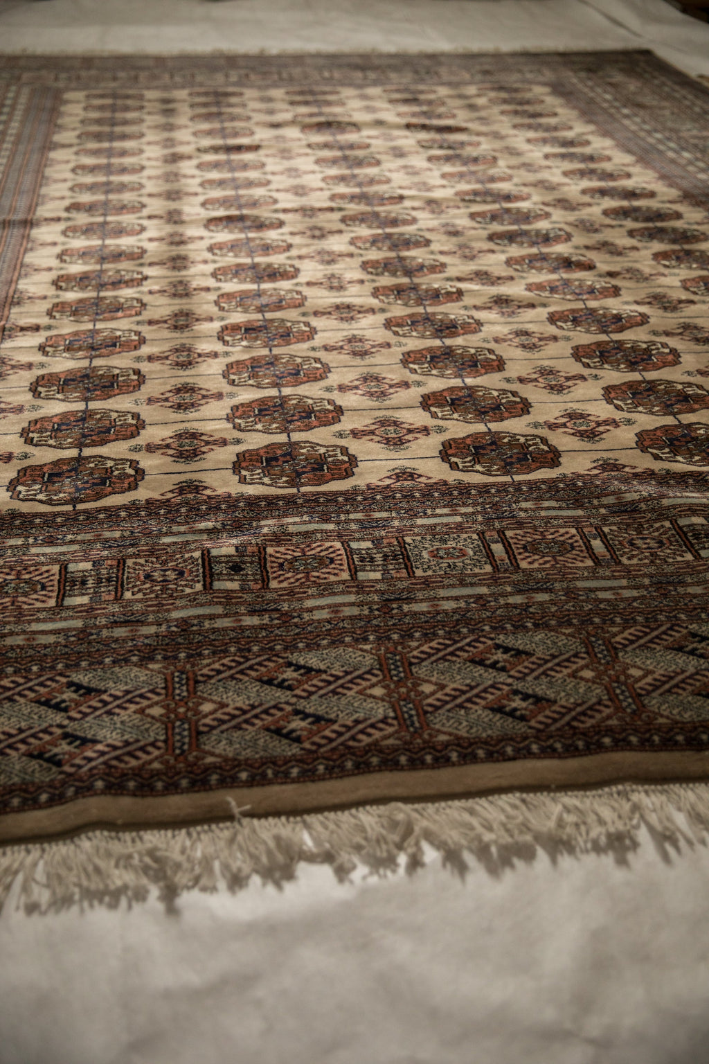 9x12 Vintage Fine Bokhara Carpet
