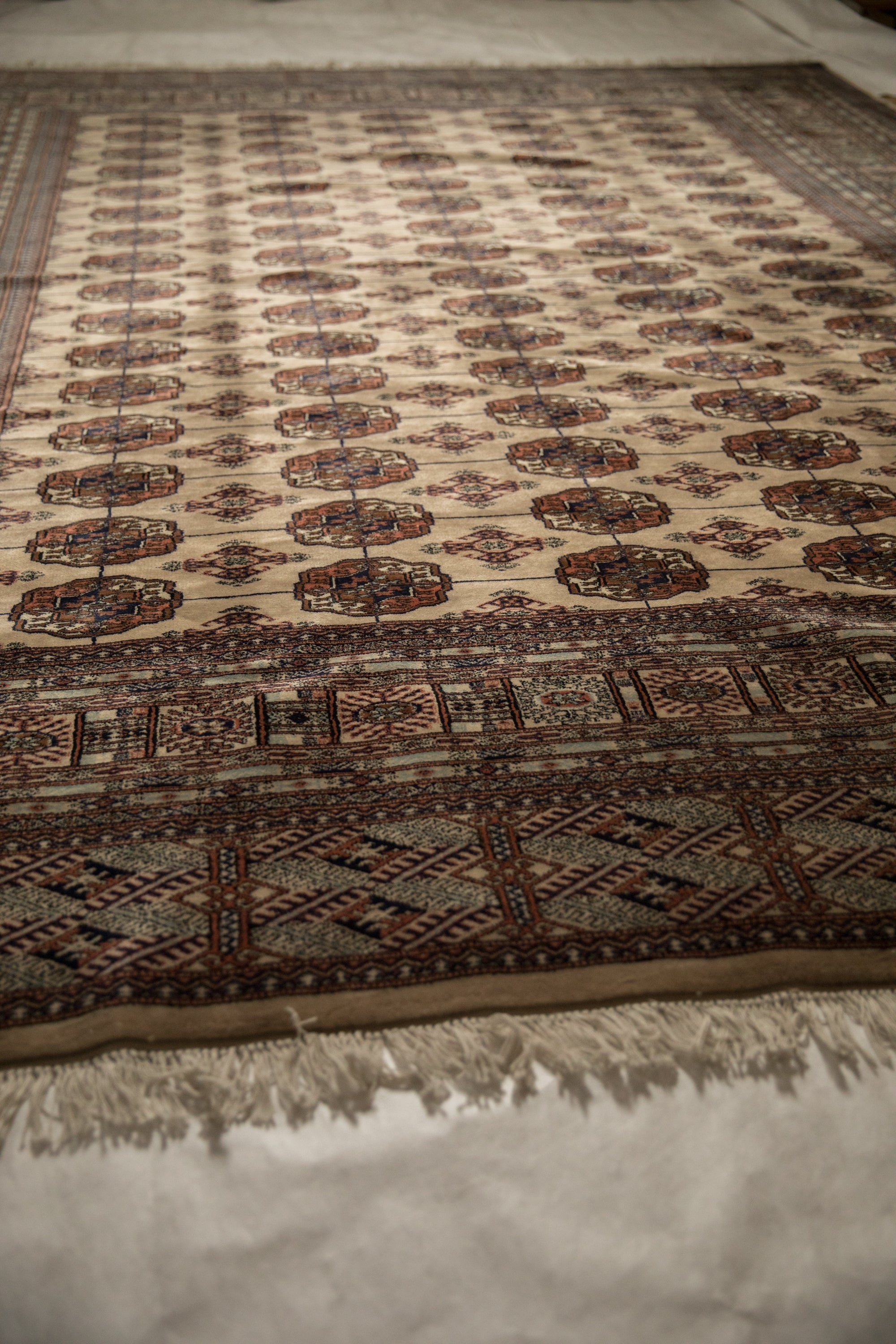9x12 Vintage Fine Bokhara Carpet