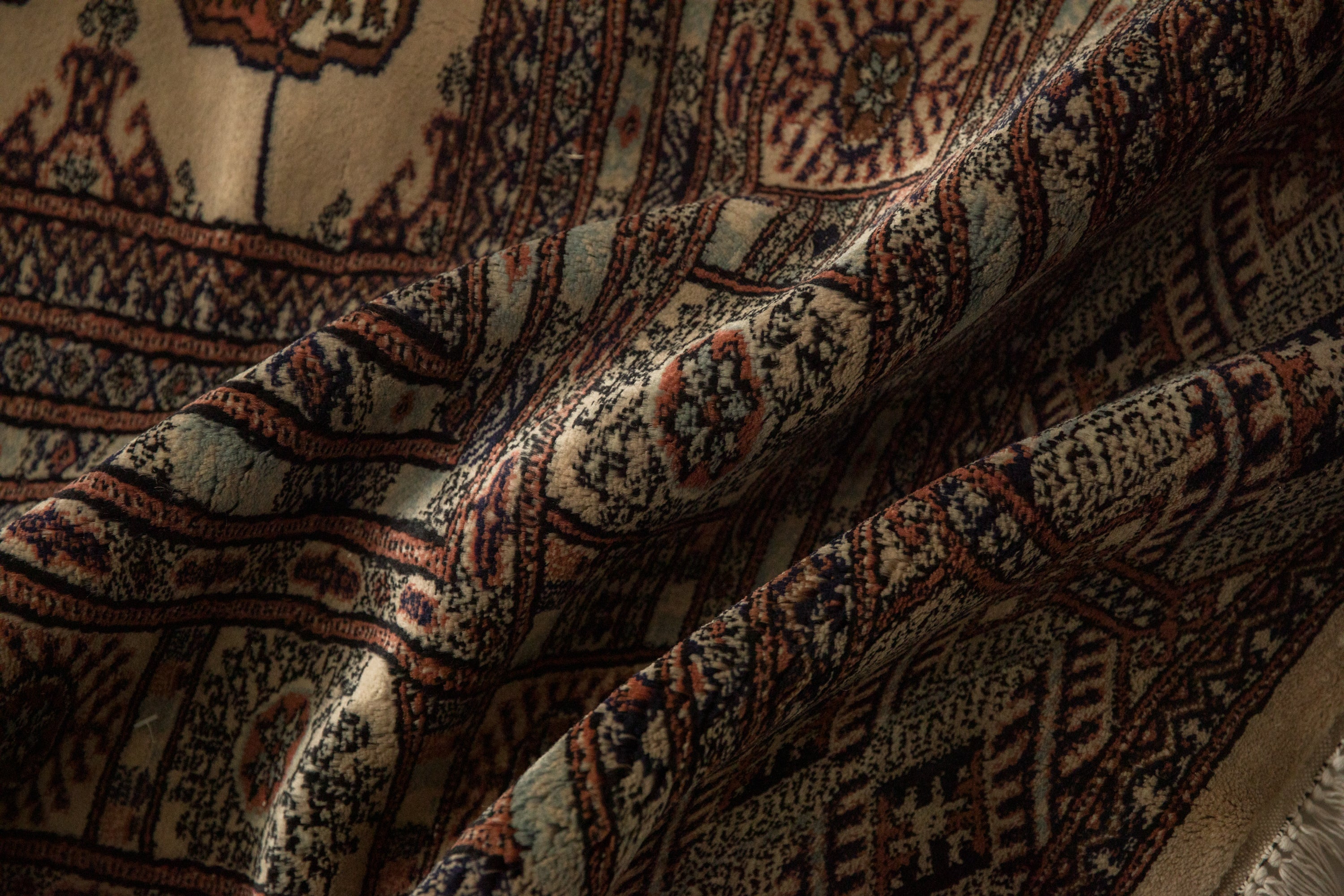 9x12 Vintage Fine Bokhara Carpet