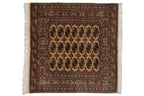 5x5.5 Vintage Fine Bokhara Square Rug