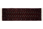 2.5x8 Vintage Fine Bokhara Rug Runner