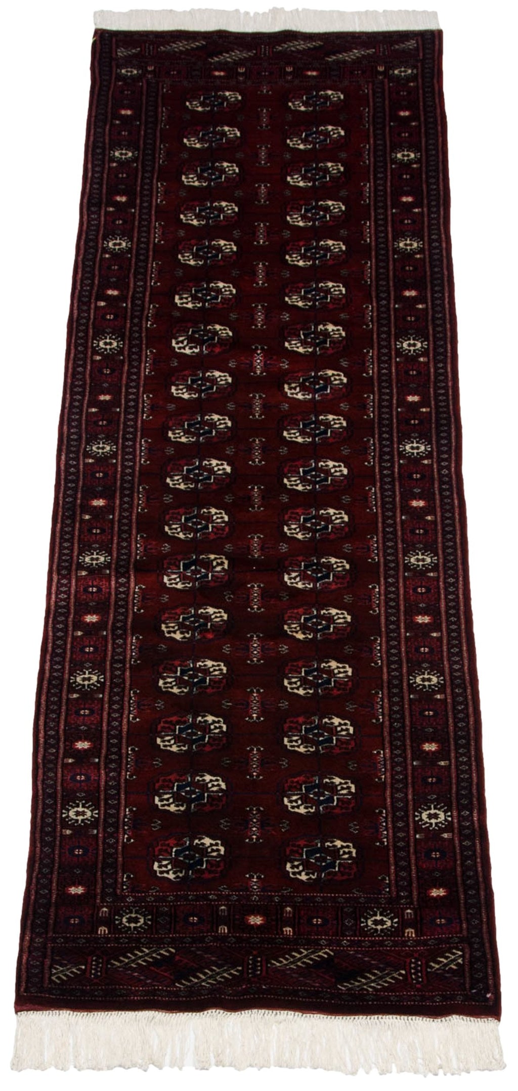 2.5x8 Vintage Fine Bokhara Rug Runner
