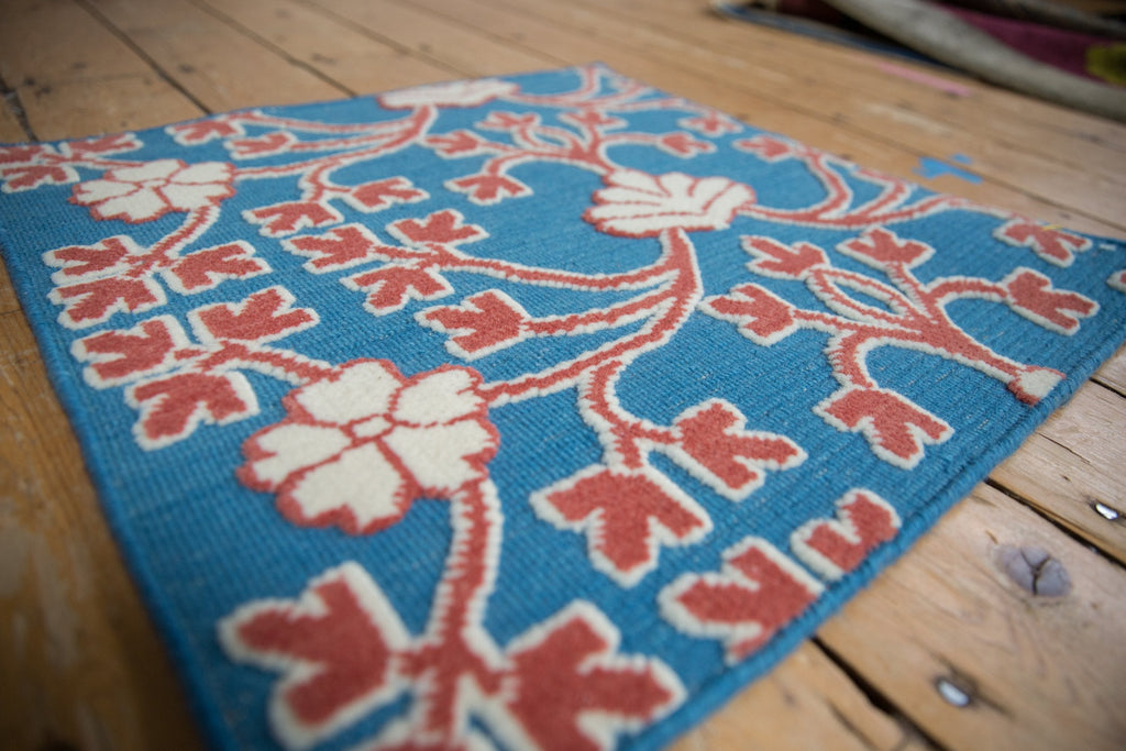 2x2 New Indian Samarkand Design Square Rug Mat