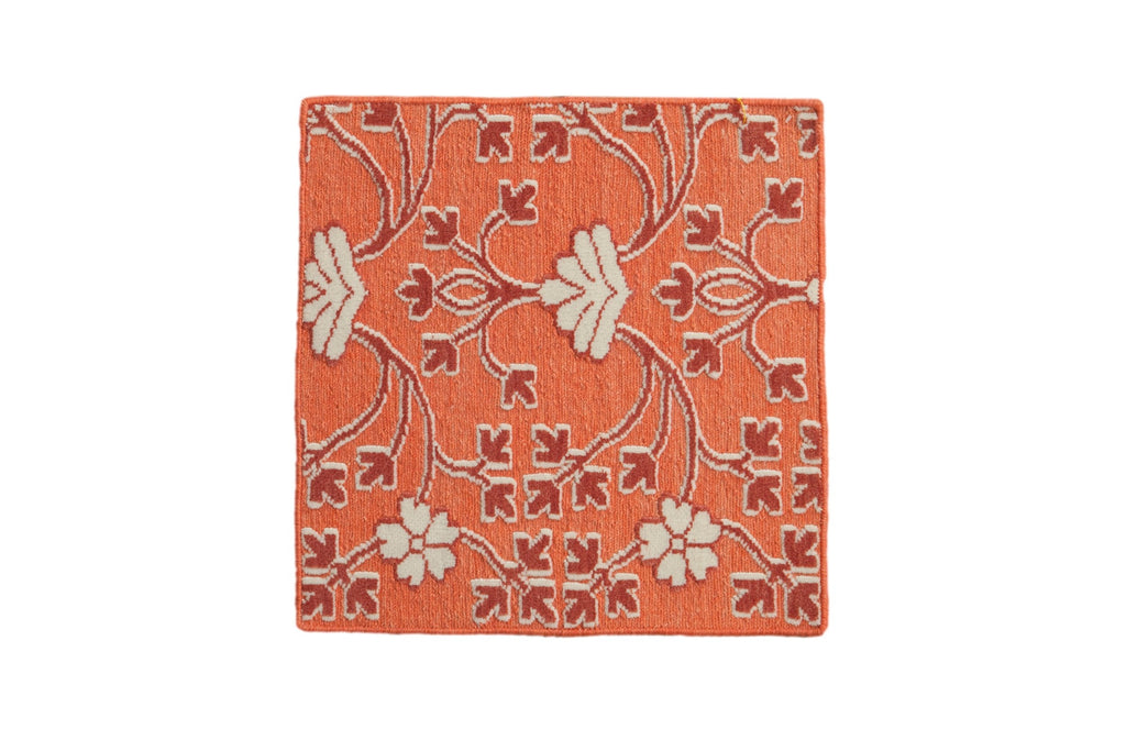 2x2 New Indian Samarkand Design Square Rug Mat