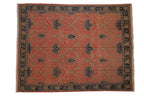 9x12 Vintage Tea Washed Indian Arts And Crafts Soumac Design Carpet