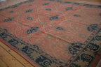 9x12 Vintage Tea Washed Indian Arts And Crafts Soumac Design Carpet