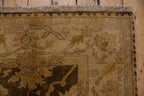 6x9.5 Gold Wash Indian Oushak Design Carpet