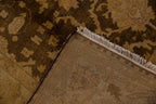 6x9.5 Gold Wash Indian Oushak Design Carpet