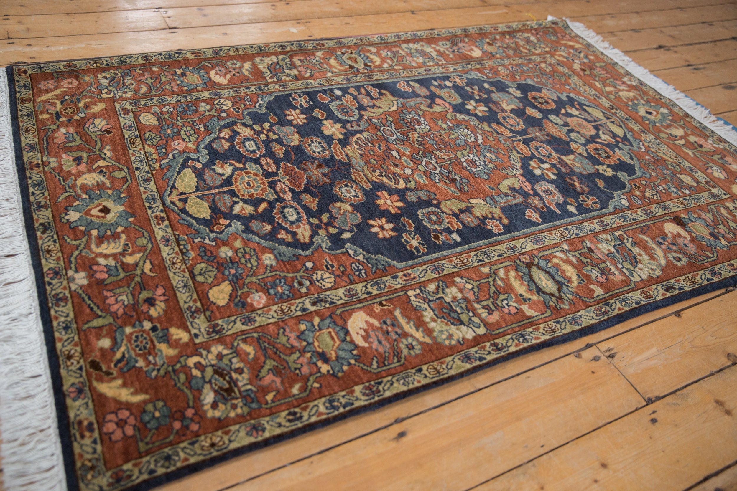 4x6 Vintage Armenian Hamadan Design Rug