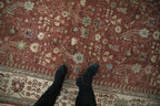 8x10 Vintage Armenian Hamadan Design Carpet