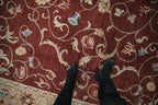 8x10 Vintage Armenian Arts And Crafts Design Carpet