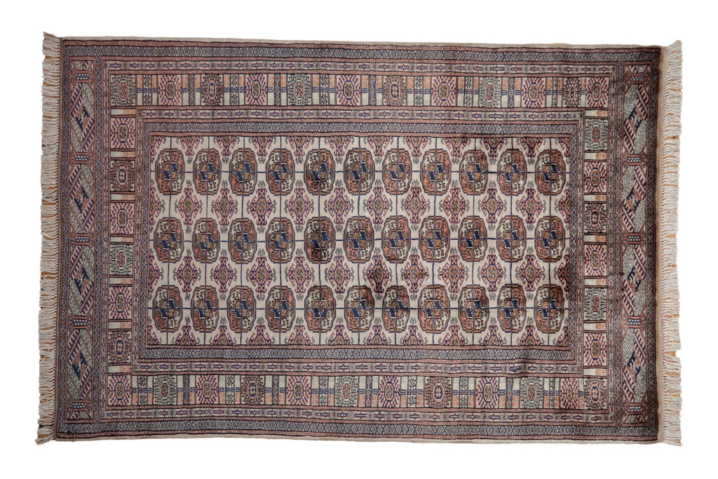 4x6 Vintage Fine Bokhara Rug