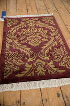 2x3 Vintage Indian Damask Design Rug Mat