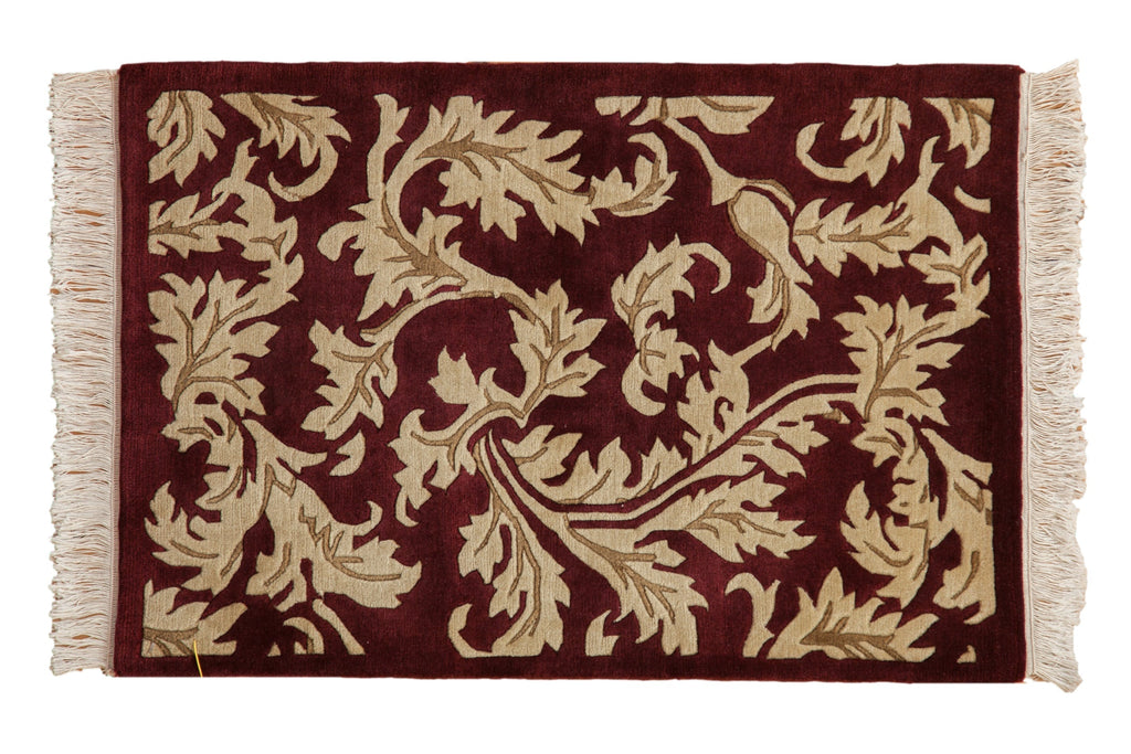 2x3 Vintage Contemporary Indian Arts And Crafts Design Rug Mat