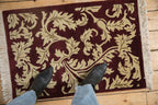 2x3 Vintage Contemporary Indian Arts And Crafts Design Rug Mat