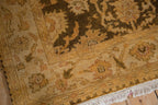 4x6 Vintage Gold Wash Indian Oushak Design Rug