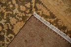 4x6 Vintage Gold Wash Indian Oushak Design Rug
